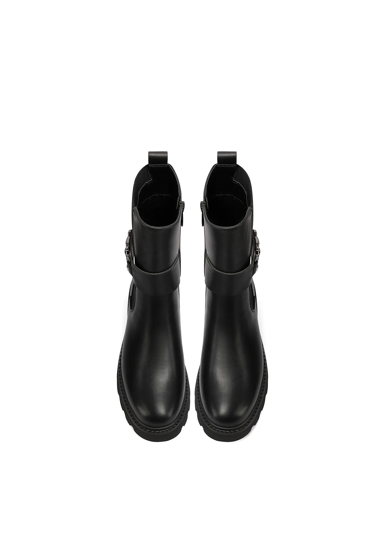Stivaletti chelsea donna fibbia metallica X31-56 - Image 6