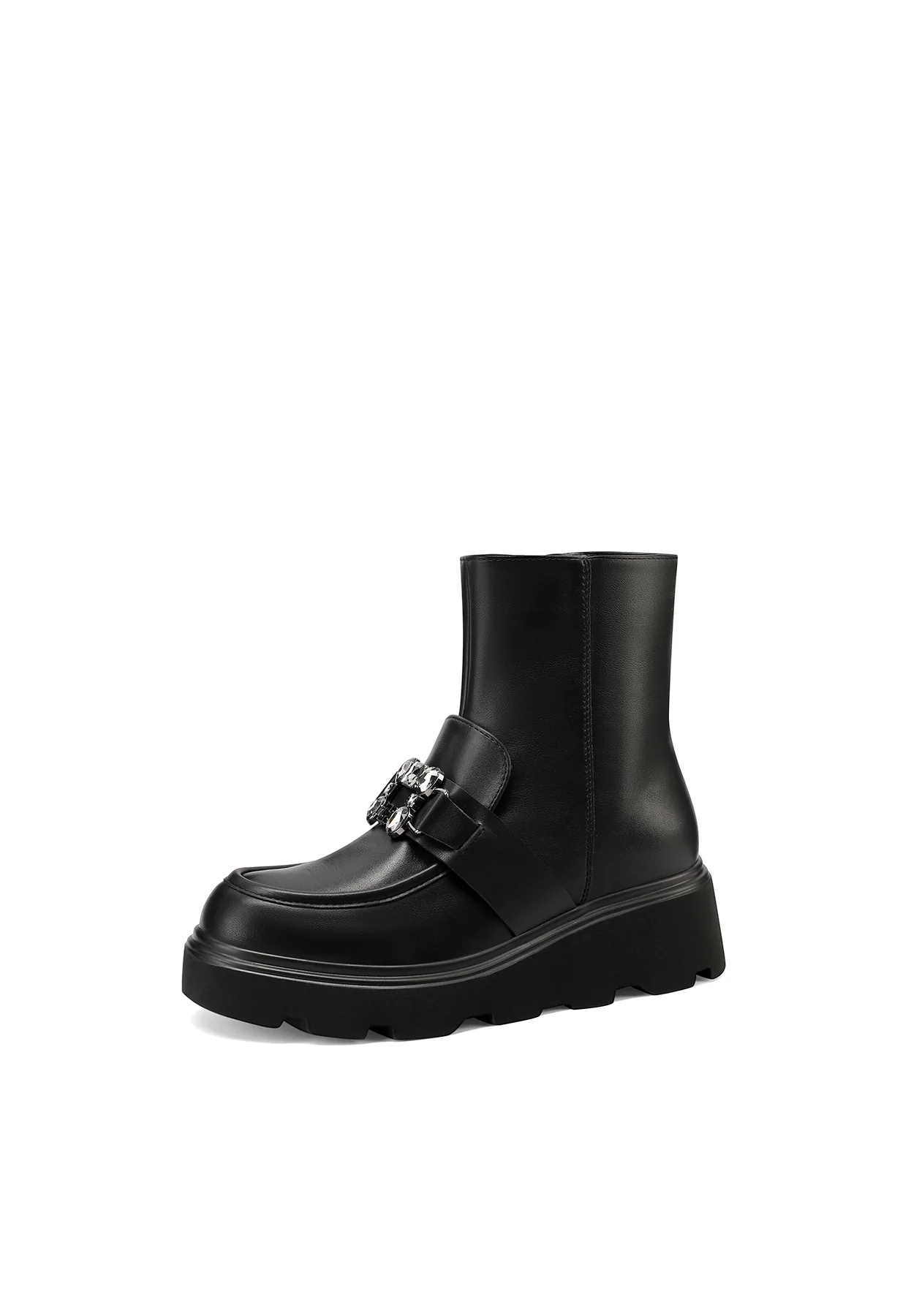 Stivaletti donna platform dettaglio mocassino X31-94 - Image 3