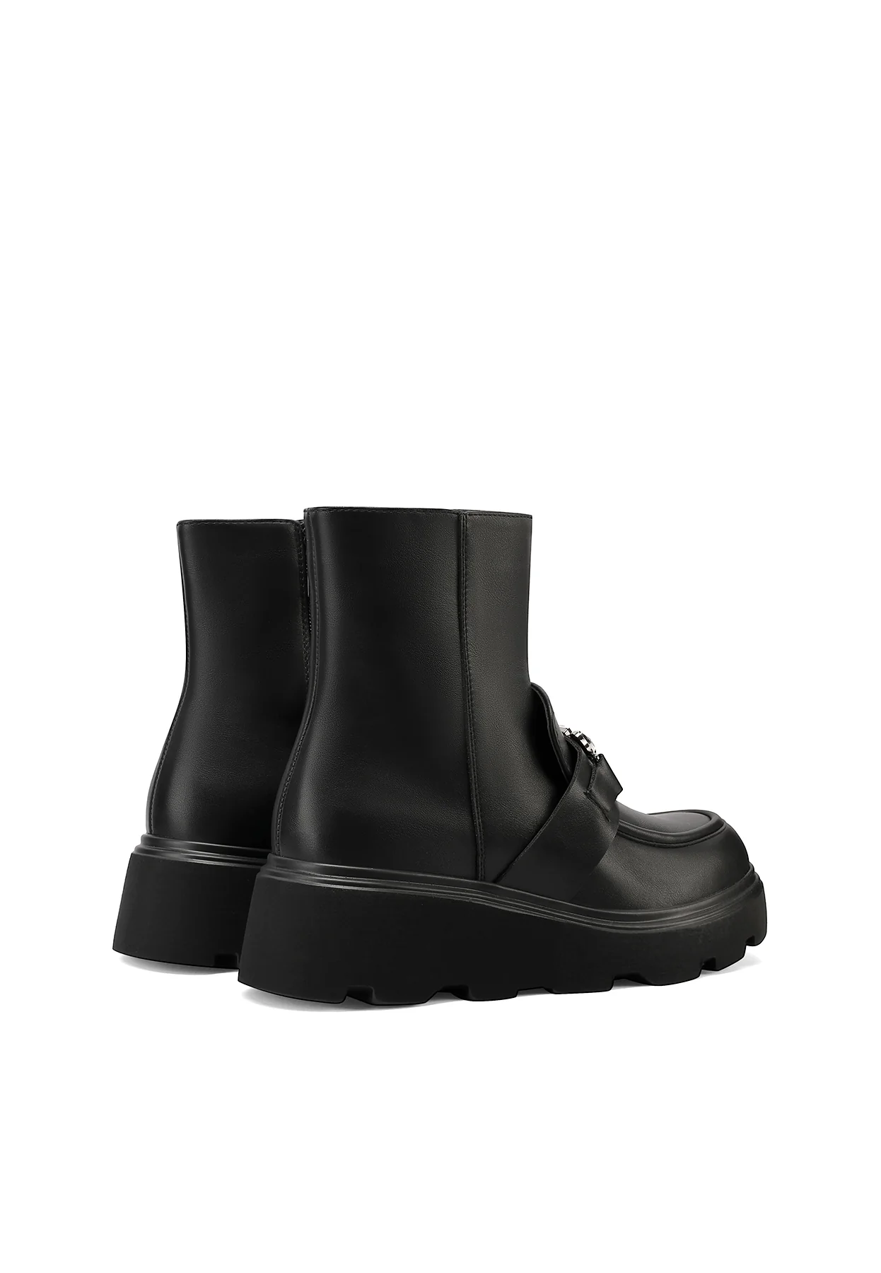Stivaletti donna platform dettaglio mocassino X31-94 - Image 4
