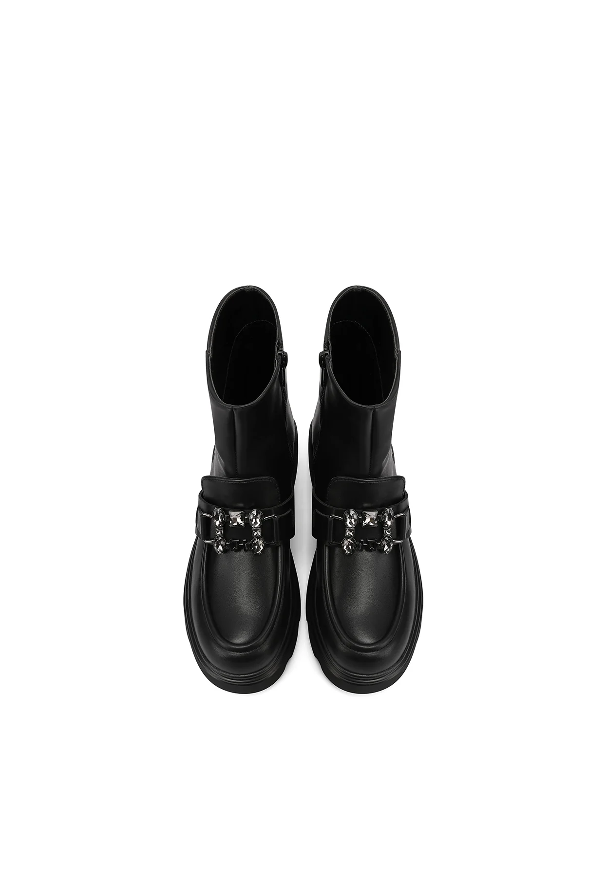 Stivaletti donna platform dettaglio mocassino X31-94 - Image 6