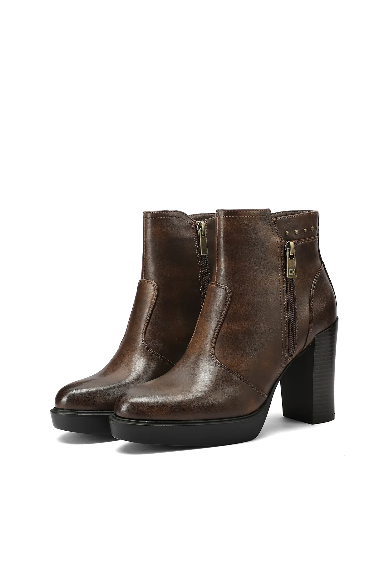 Stivaletti da donna con tacco alto e plateau X33-104 - Image 10