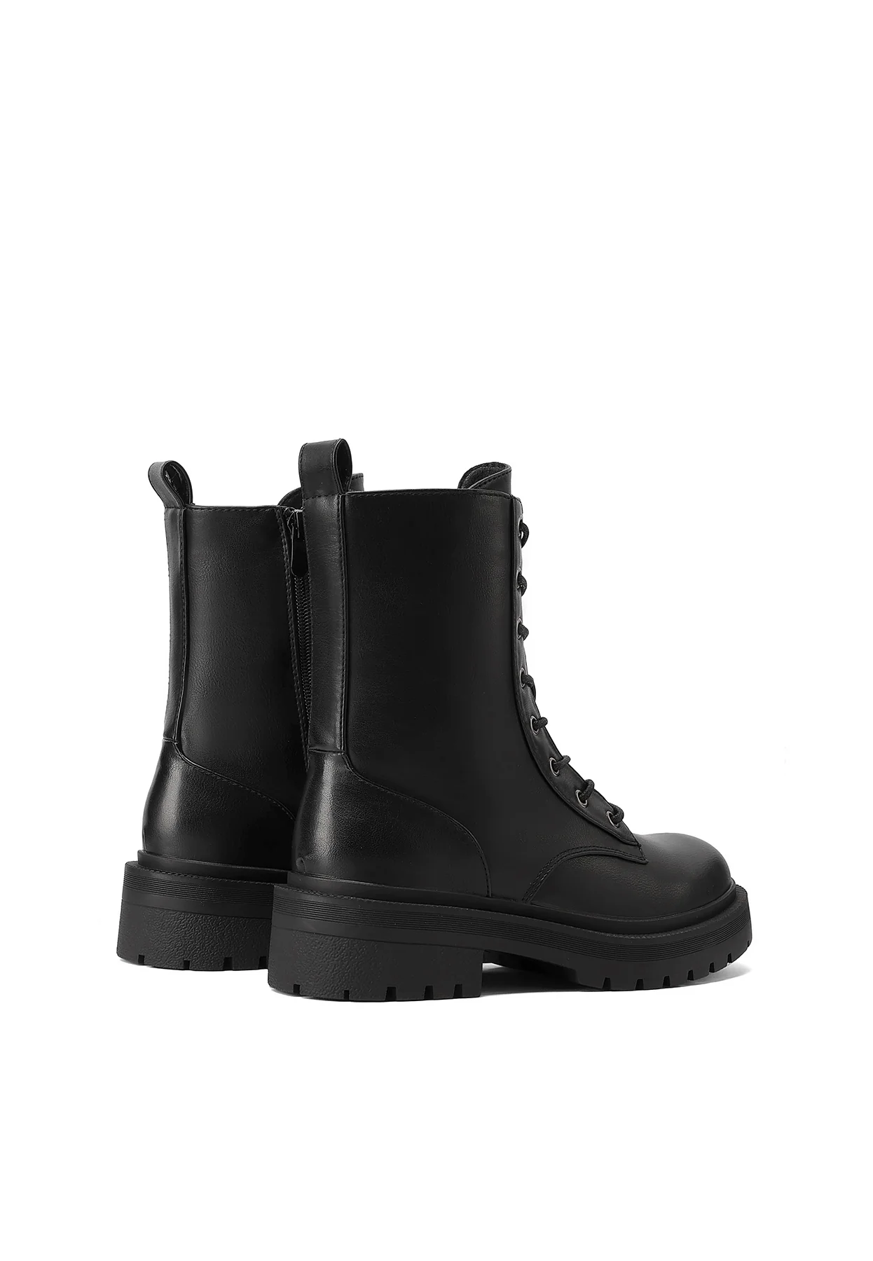 Anfibi da donna alti in ecopelle con lacci X33-47 - Image 4