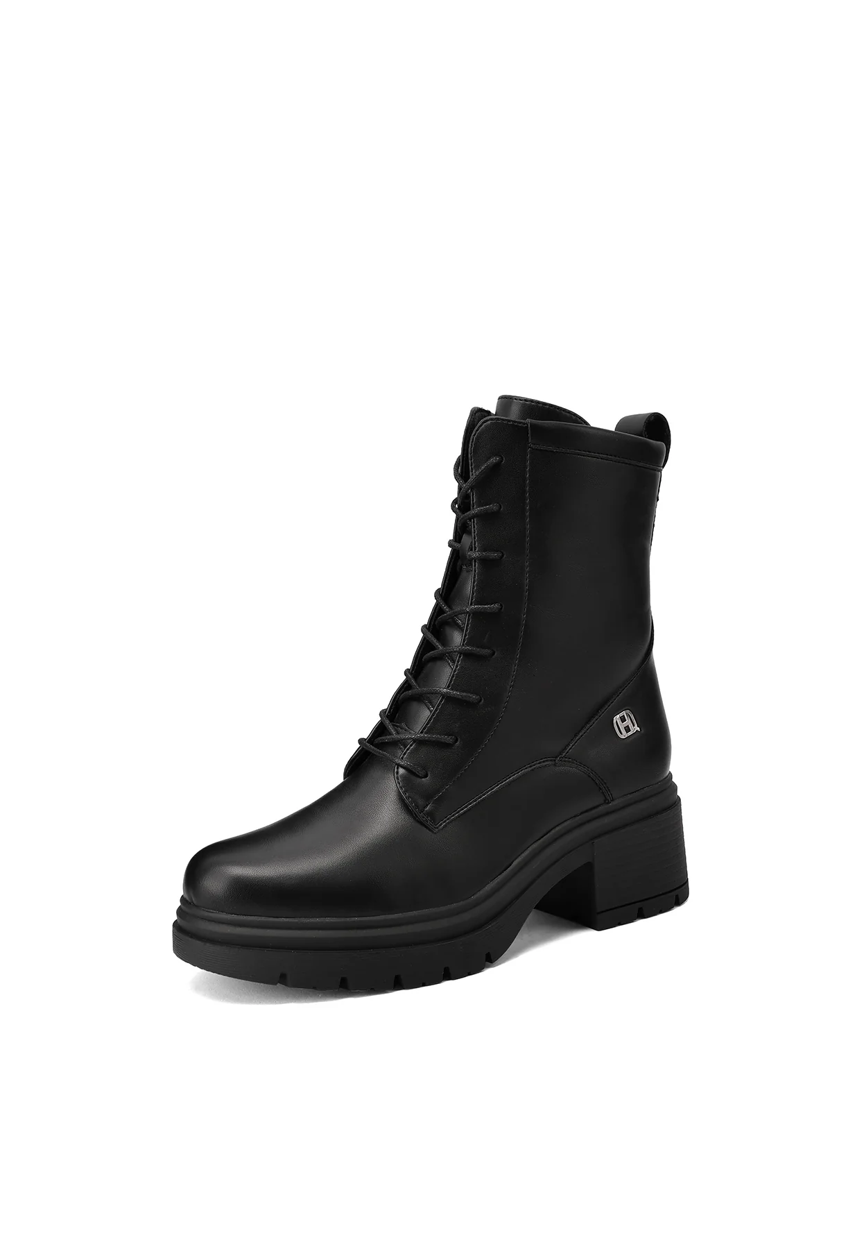 Stivaletti anfibi da donna in camoscio con tacco largo X33-84 - Image 10