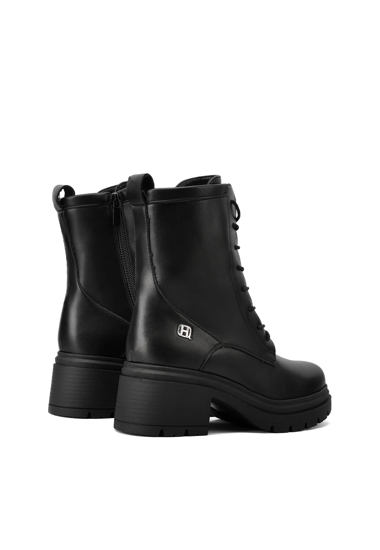 Stivaletti anfibi da donna in camoscio con tacco largo X33-84 - Image 11