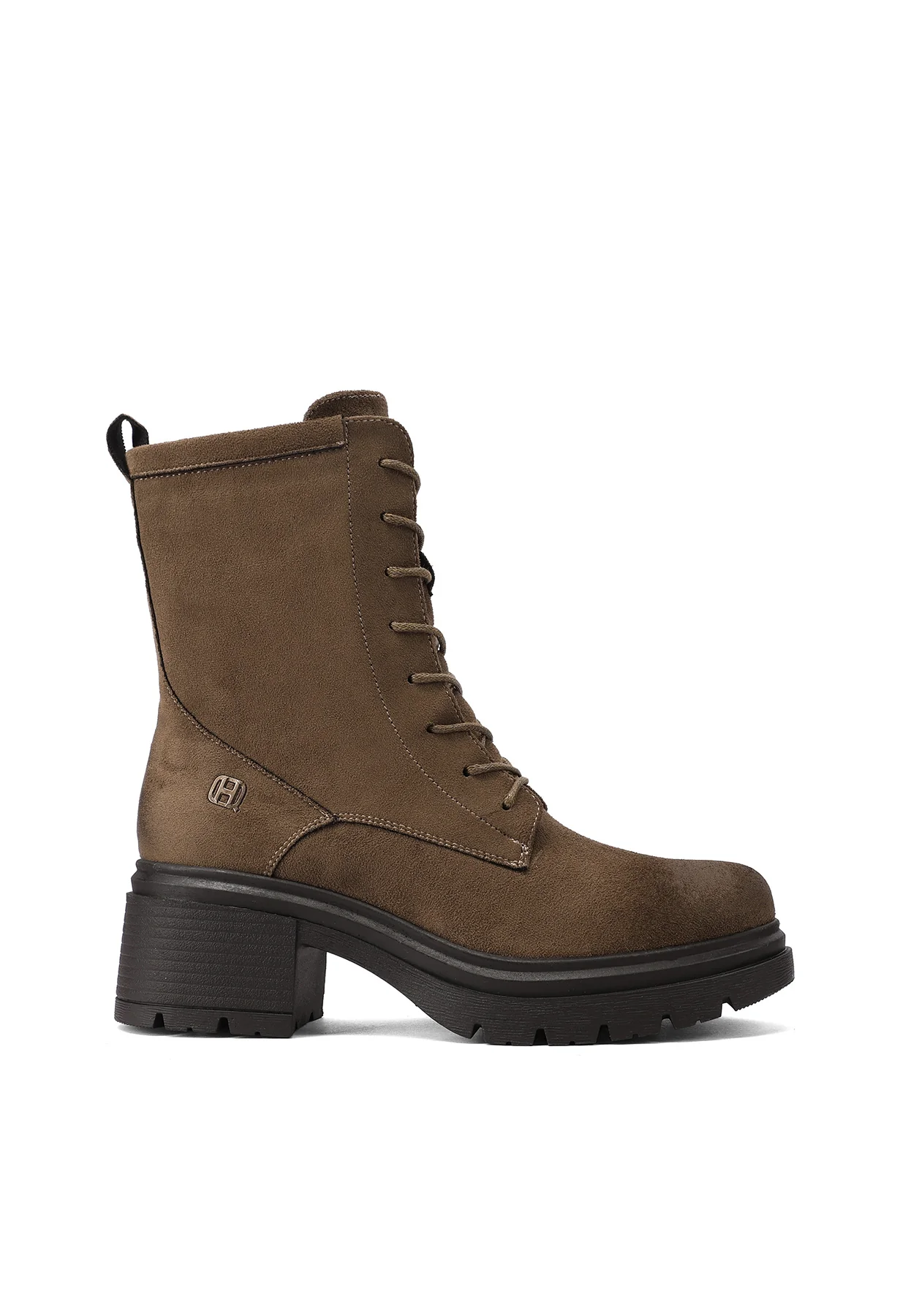 Stivaletti anfibi da donna in camoscio con tacco largo X33-84 - Image 16