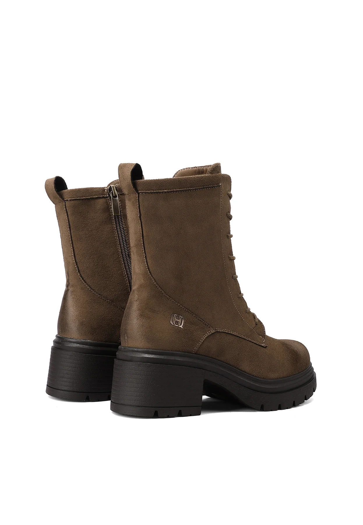 Stivaletti anfibi da donna in camoscio con tacco largo X33-84 - Image 18
