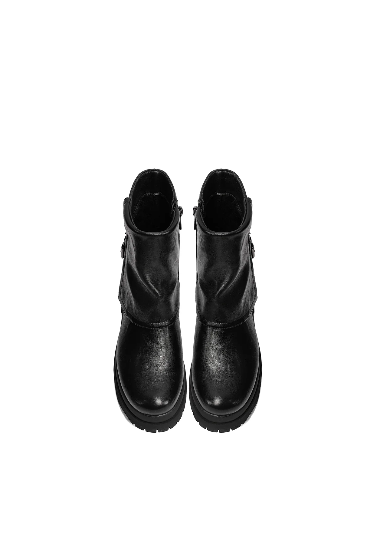Stivaletti da donna con gambale corto e suola carrarmato X33-96 - Image 5