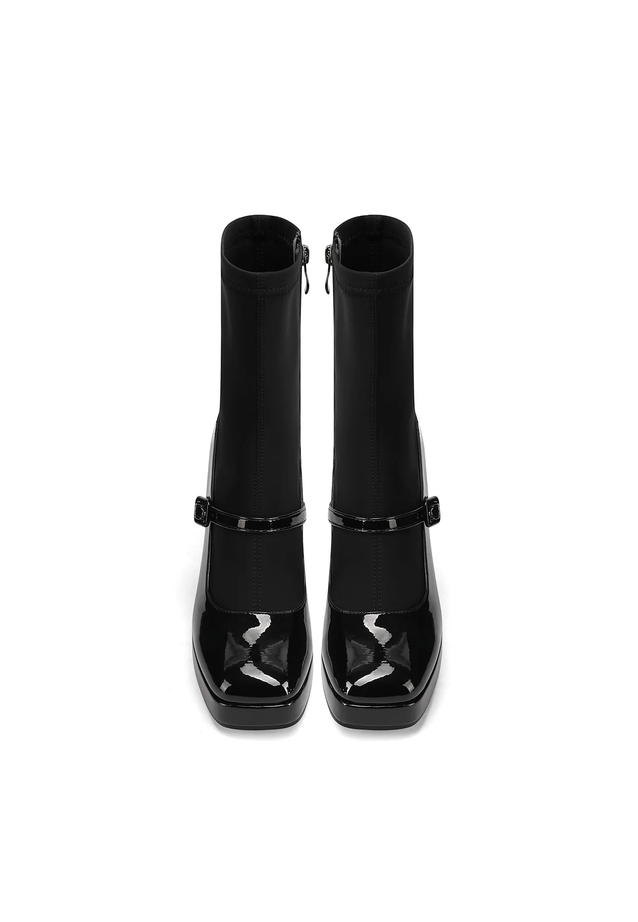 Stivaletti donna sock boot cinturino ZM9833 - Image 5
