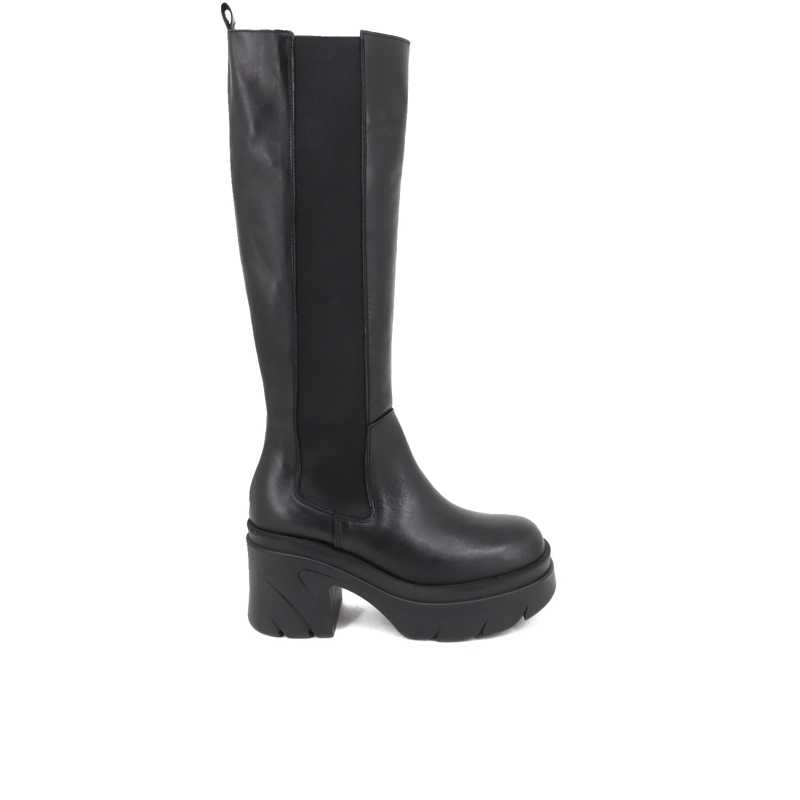 Stivale bicolore in vera pelle con suola alta KIM 88 - Image 17