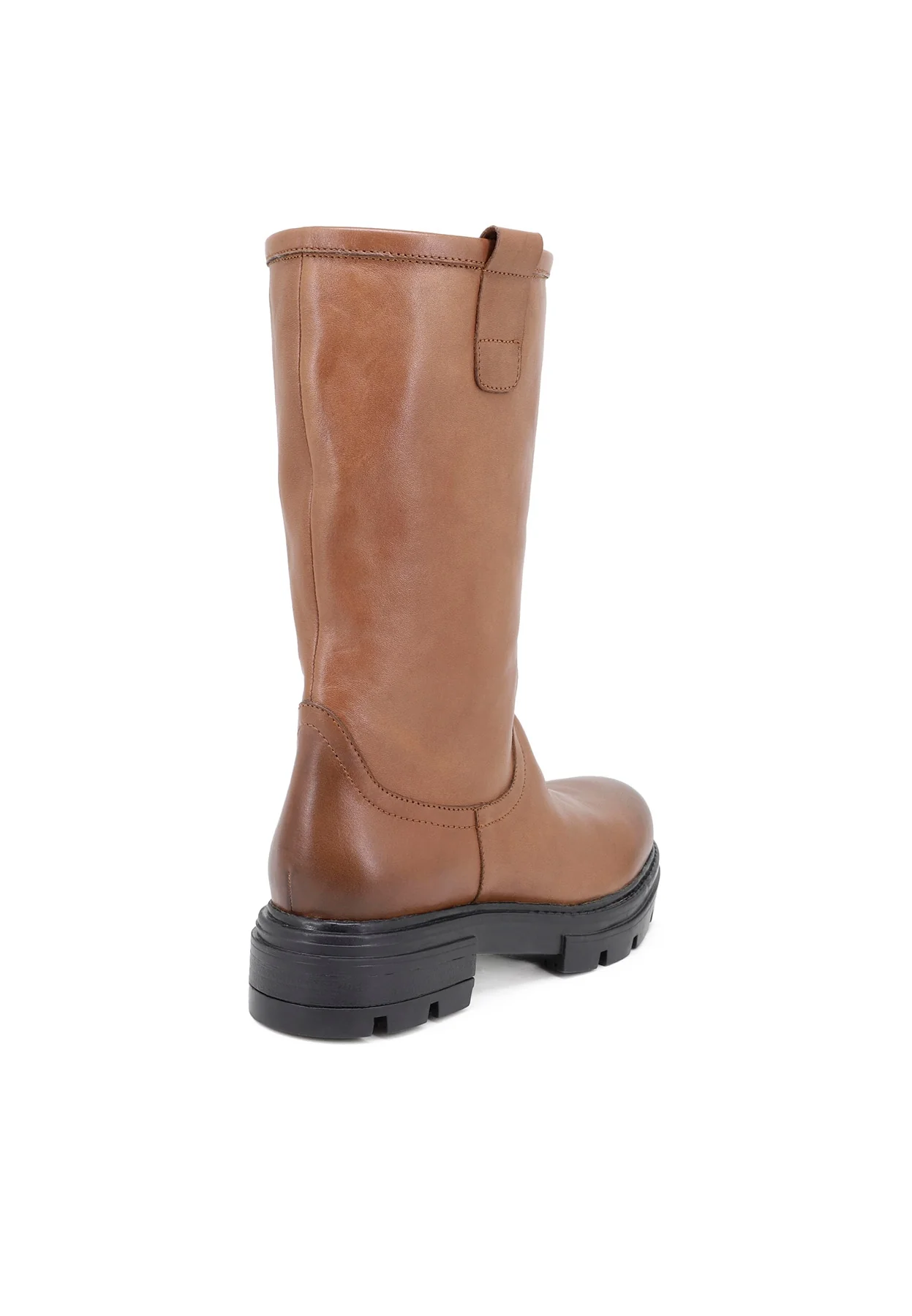 Stivale marrone in vera pelle con suola carrarmato QH-22 L-78 - Image 3