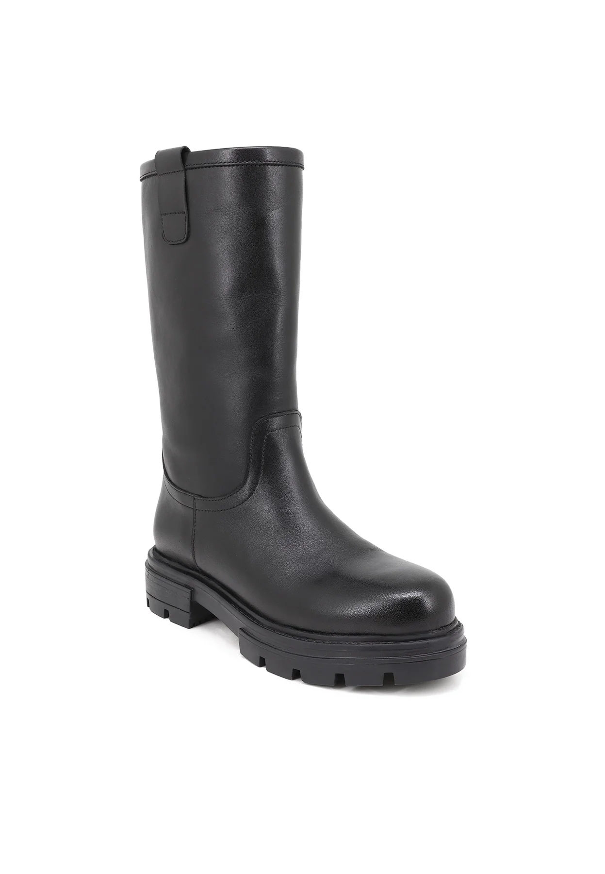 Stivale marrone in vera pelle con suola carrarmato QH-22 L-78 - Image 8