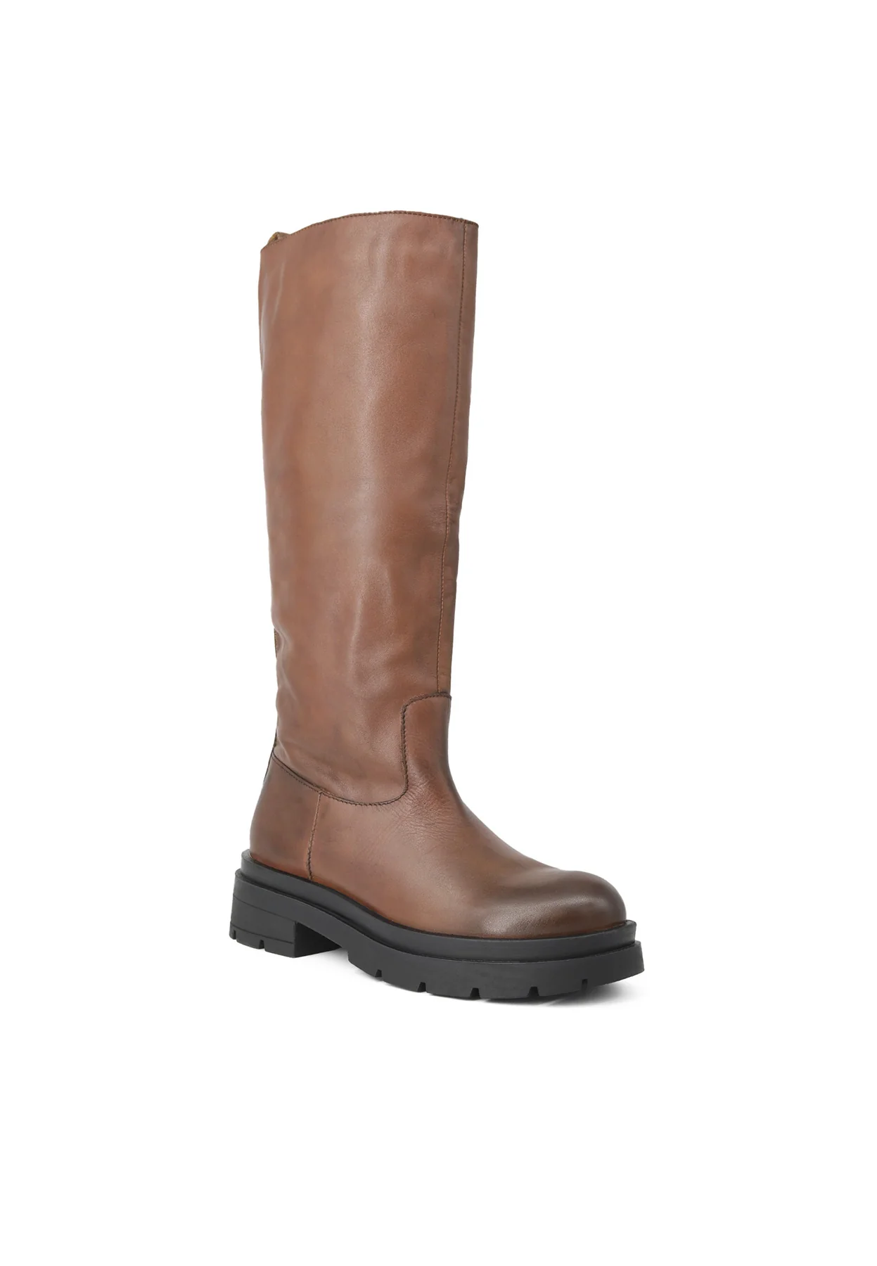 Stivale nero in vera pelle con suola alta QH-22 S-280 - Image 8