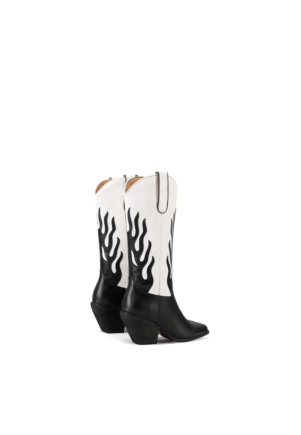 Stivali texani neri con tacco western W302 - Image 19