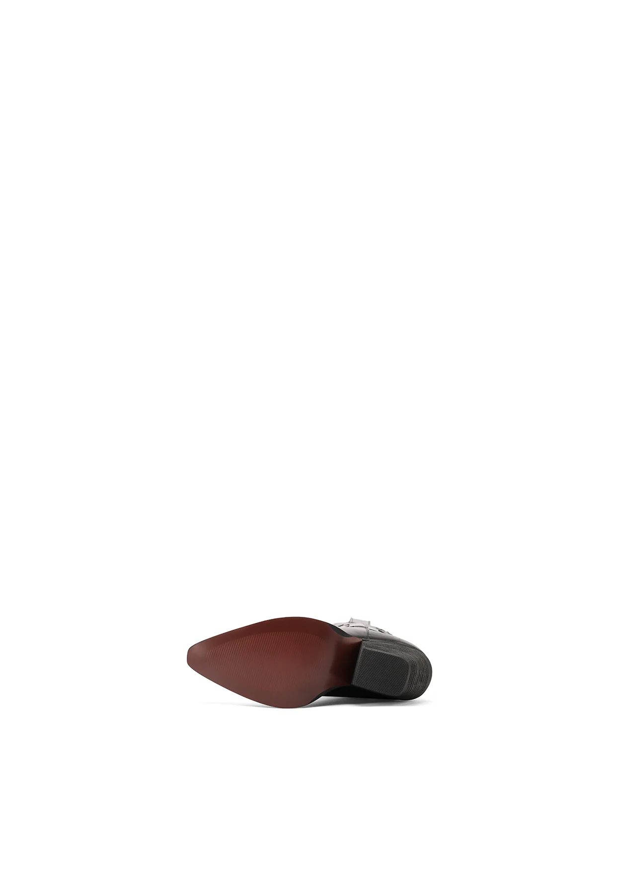 Stivali texani neri con tacco western W302 - Image 6