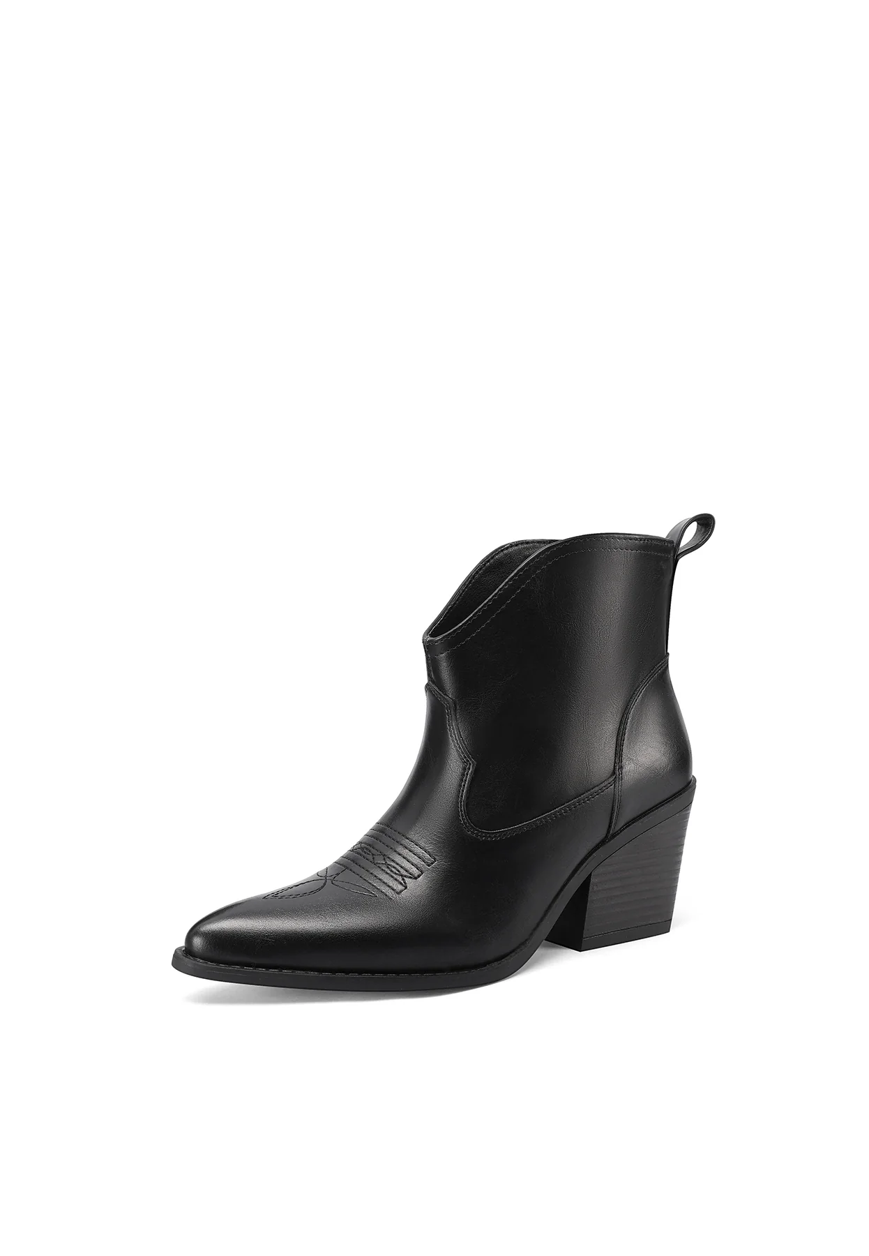 Stivaletti donna texani con tacco largo WS507 - Image 3