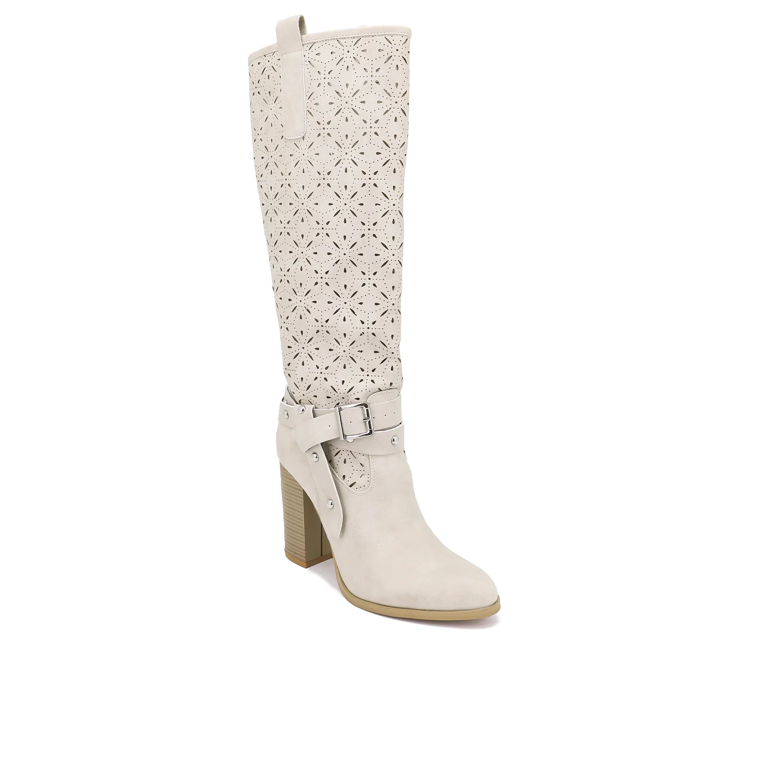 Stivale donna traforato con tacco alto e fibbia X26-101 - Image 4